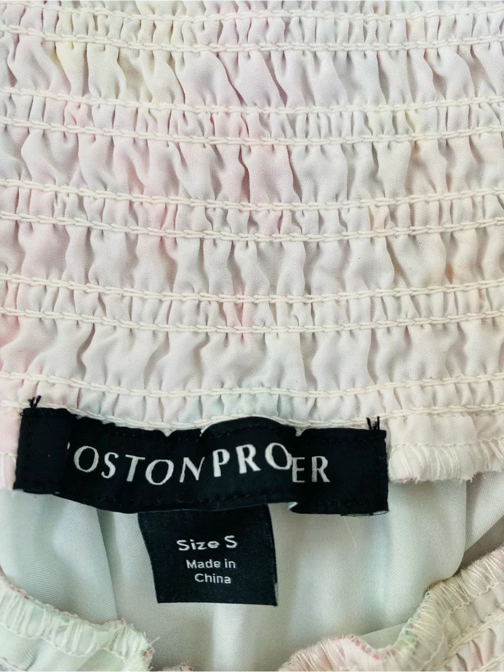 Boston Proper NWT Floral Blooms Pink Floral Off-Shoulder Maxi Dress Size Small - Picture 7 of 11